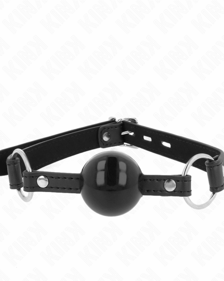 KINK - TPE BALL 4 CM GAG WITH BLACK LOCK 60 x 2 CM