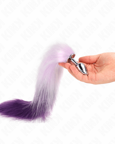 KINK - ANAL PLUG SIZE S 7 X 3 CM WITH SYNTHETIC TAIL 40 CM PURPLE