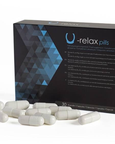 500 COSMETICS - U-RELAX CAPSULES RELAXATION AND ANXIETY REDUCTION - 30 CAPSULES.