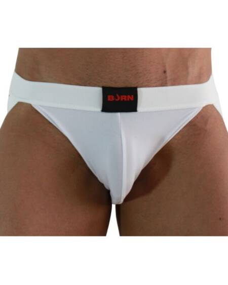 BURN - 007 JOCK LYCRA WHITE S