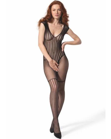 PASSION - BS 103 BODYSTOCKING BLACK ONE SIZE
