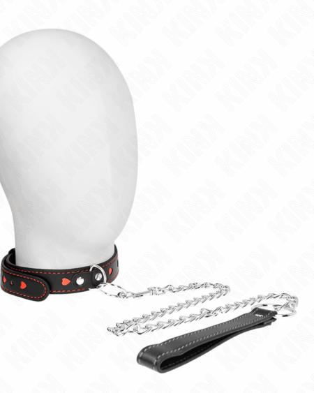 KINK - NECKLACE WITH STRAP 65 CM HEART DETAILS 52.5 X 2.5 CM