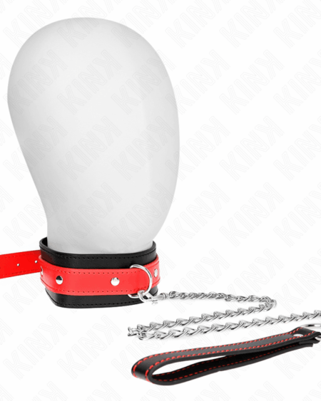 KINK - NECKLACE WITH RED STRAP 65 CM AJUSTABLE 36-43 CM X 5 CM