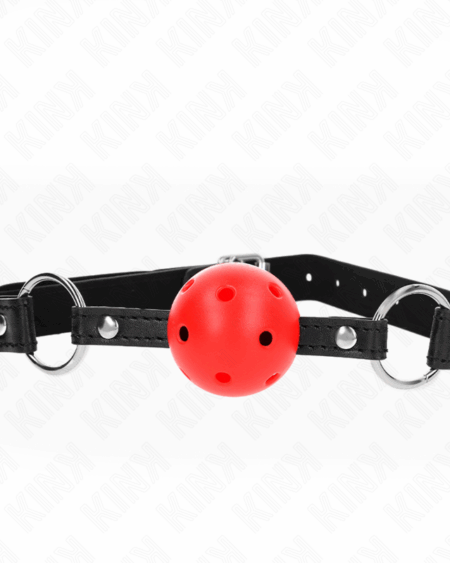 KINK - HOLLOW HARD RED BALL 4.5 CM GAG MODEL 1 63.5 X 2 CM