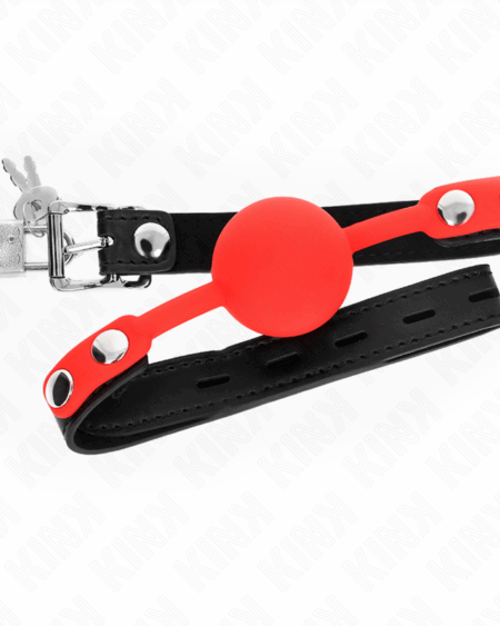 KINK - SILICONE BALL 4 CM GAG WITH LOCK 60 x 2 CM