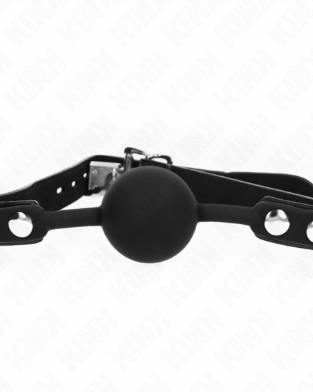 KINK - MODEL 1 SILICONE BALL 4 CM GAG WITH LOCK 60 x 2 CM