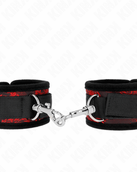 KINK - SCANDAL WRIST RESTRAINTS RED-BLACK