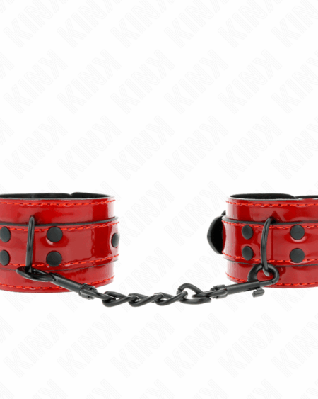 KINK - DARK RED WRIST CUFFS 23 X 5 CM