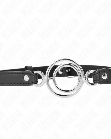 KINK - GAG WITH MULTIPLE O-RINGS 5 CM BLACK 63 X 2.5 CM