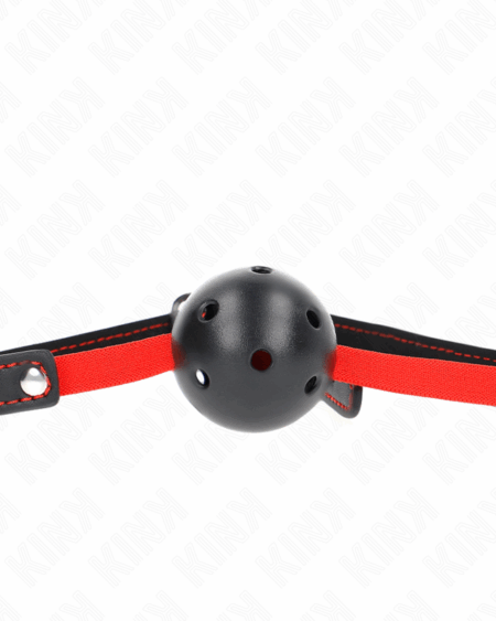 KINK - HOLLOW HARD MOUTH 4.5 CM GAG WITH ELASTIC BELT 56 x 1.5 CM