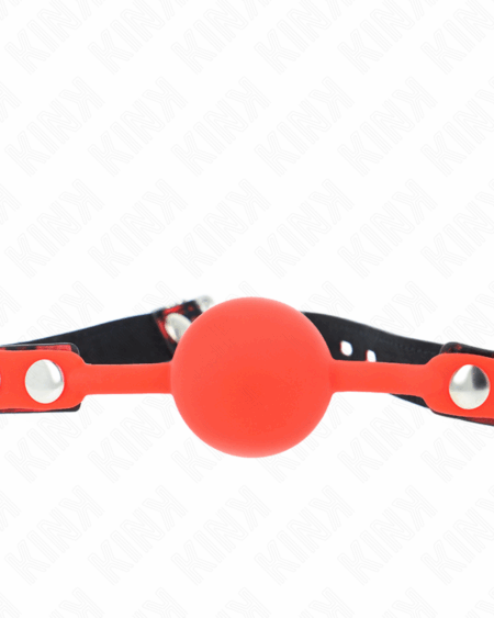 KINK - MODEL 2 SILICONE BALL 4 CM GAG WITH LOCK 60 x 2 CM