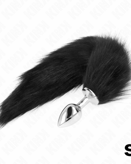 KINK - ANAL PLUG SIZE S 7 X 3 CM WITH SYNTHETIC TAIL 40 CM BLACK
