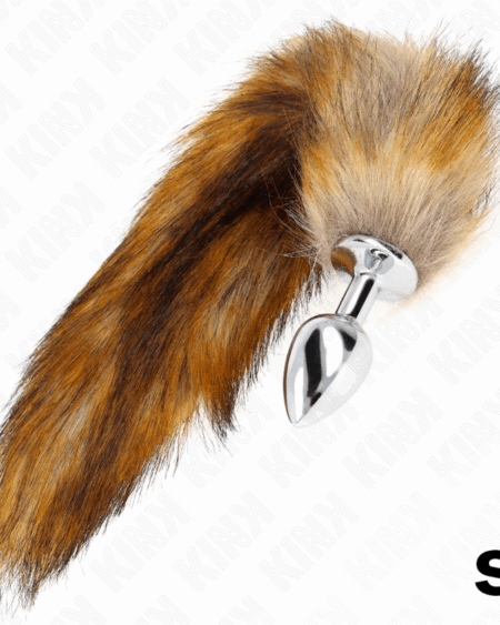 KINK - ANAL PLUG SIZE S 7 X 3 CM WITH SYNTHETIC TAIL 40 CM BROWN