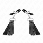 KINK - LEATHERETTE TASSEL NIPPLE CLAMPS 6 CM