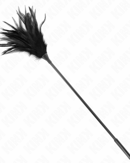KINK - MULTIPLE BLACK TICKLE FEATHERS 45 CM