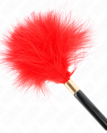 KINK - RED GOLD METAL TICKLE FEATHERS 18 CM