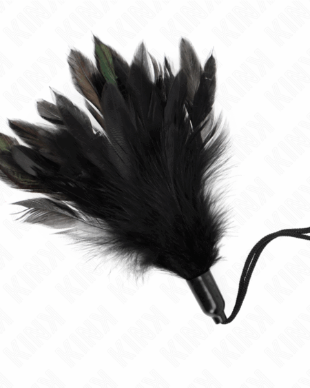 KINK - TICKLE FEATHERS WITH ROPE HANDLE PLASTIC BASE 15 CM