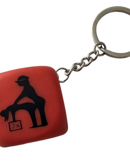 DIABLO PICANTE - RED DICE KEYCHAIN WITH POSES