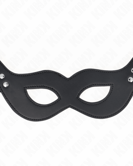 KINK - LEATHERETTE MASK WITH RIVETS MODEL 1 26 x 8 CM