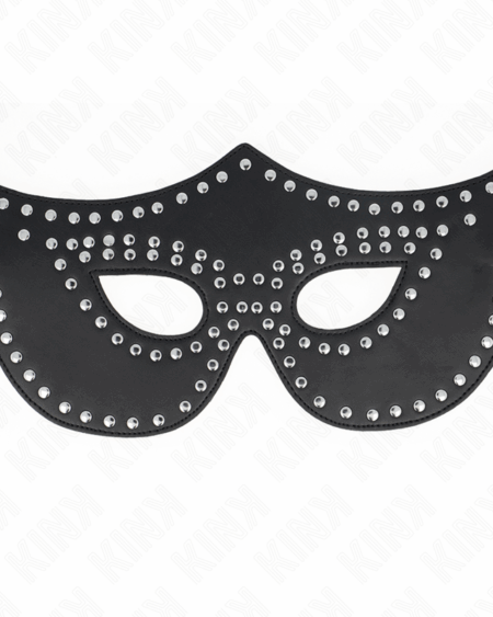 KINK - LEATHERETTE MASK WITH RIVETS MODEL 2 30 x 12 CM