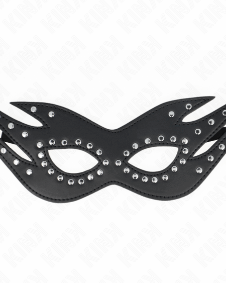 KINK - LEATHERETTE MASK WITH RIVETS MODEL 3 26 x 9.5 CM