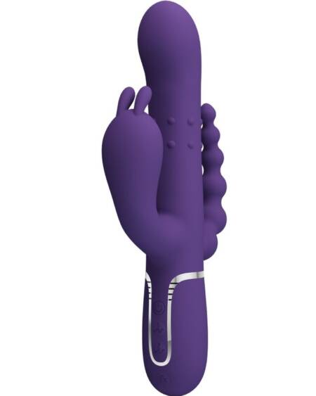 PRETTY LOVE - CAMMY TRIPLE VIBRATOR MULTIFUNCTION 4 IN 1 PURPLE