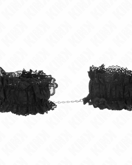 KINK - LACE ELASTIC WRIST RESTRAINTS NEGRO