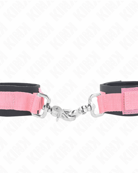 KINK - ADJUSTABLE NEOPRENE WRIST RESTRAINTS PINK ADJUSTABLE 22-34 CM