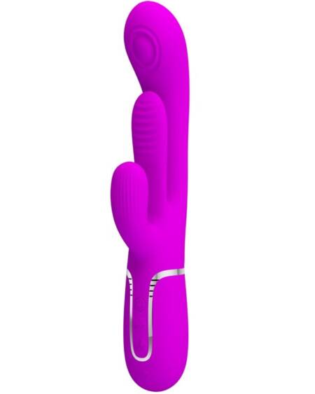 PRETTY LOVE - SHANIA TRIPLE RABBIT VIBRATOR MULTIFUNCTION PINK