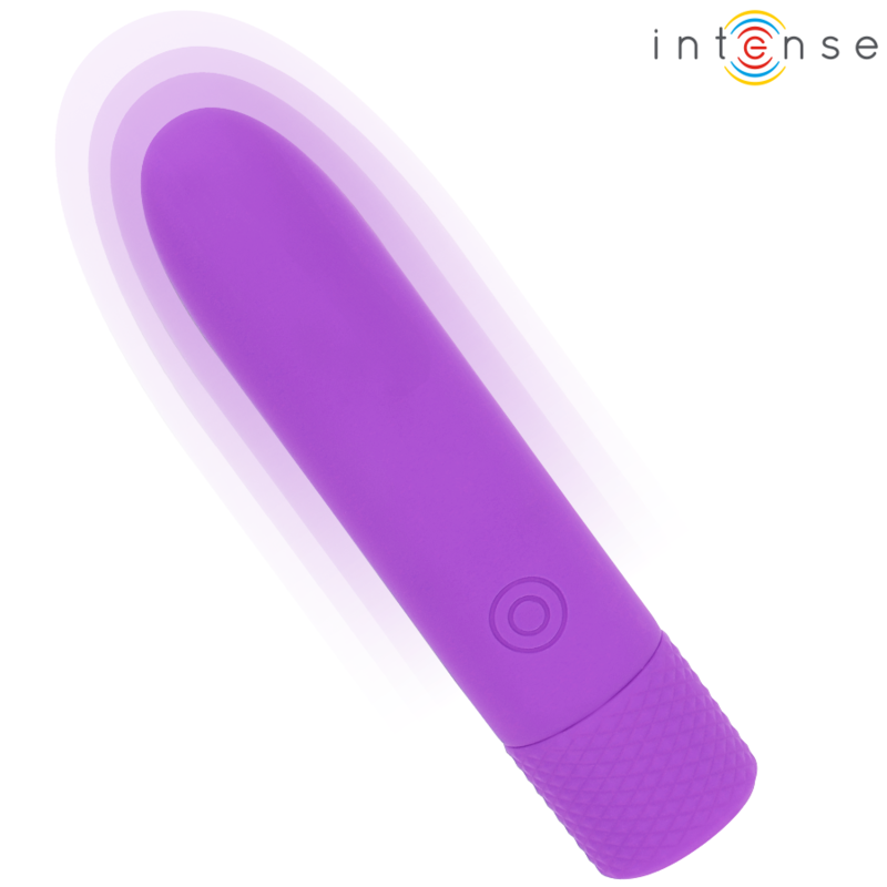 INTENSE - SYMONE USB RECHARGEABLE VIBRATING BULLET 8 VIBRATIONS PURPLE 10 X 2.2 CM - Image 2