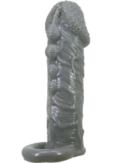 PRETTY LOVE - REALISTIC PENIS ENLARGER AND DELAY SLEEVE GREY