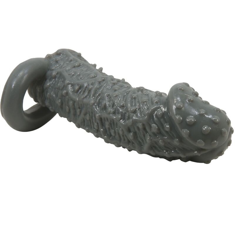 PRETTY LOVE - REALISTIC PENIS ENLARGER AND DELAY SLEEVE MODEL 2 GREY - Image 5