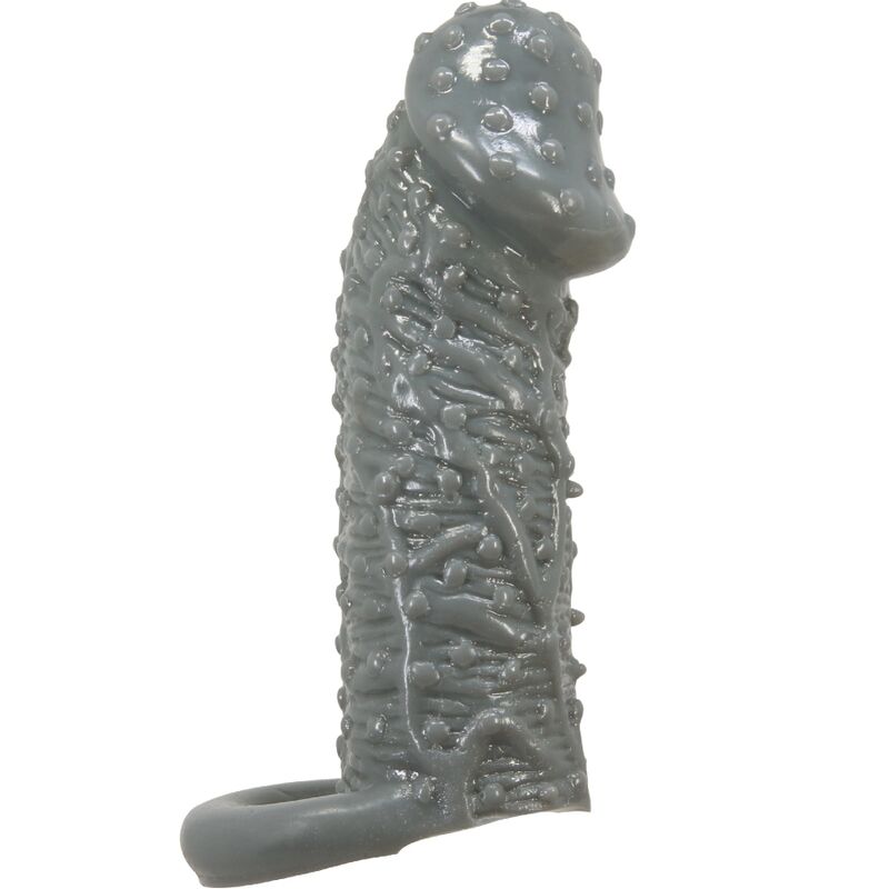 PRETTY LOVE - REALISTIC PENIS ENLARGER AND DELAY SLEEVE MODEL 2 GREY - Image 2