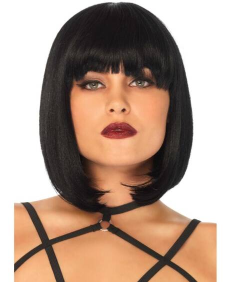 LEG AVENUE - SHORT NATURAL BOB WIG BLACK