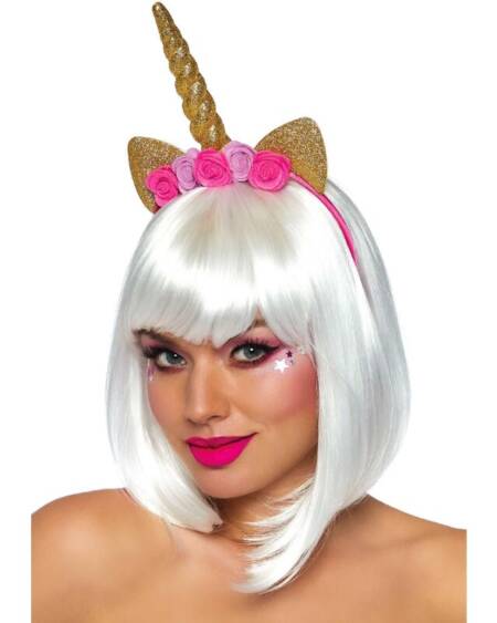 LEG AVENUE - UNICORN FLOWER HEADBAND GOLD
