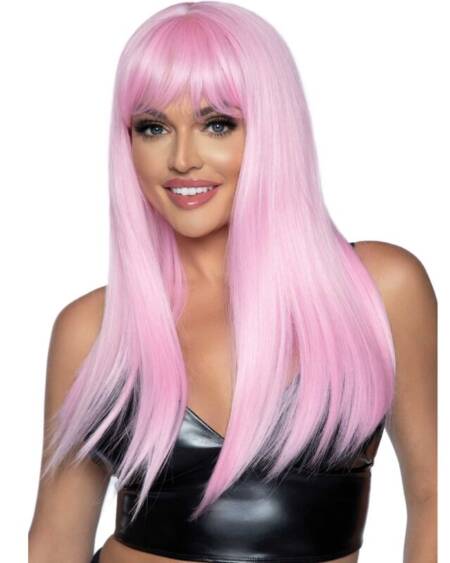 LEG AVENUE - LONG STRAIGHT BANG WIG PINK