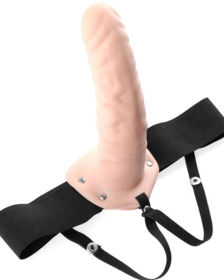 FETISH FANTASY SERIES - 19 CM HOLLOW STRAP-ON NATURAL
