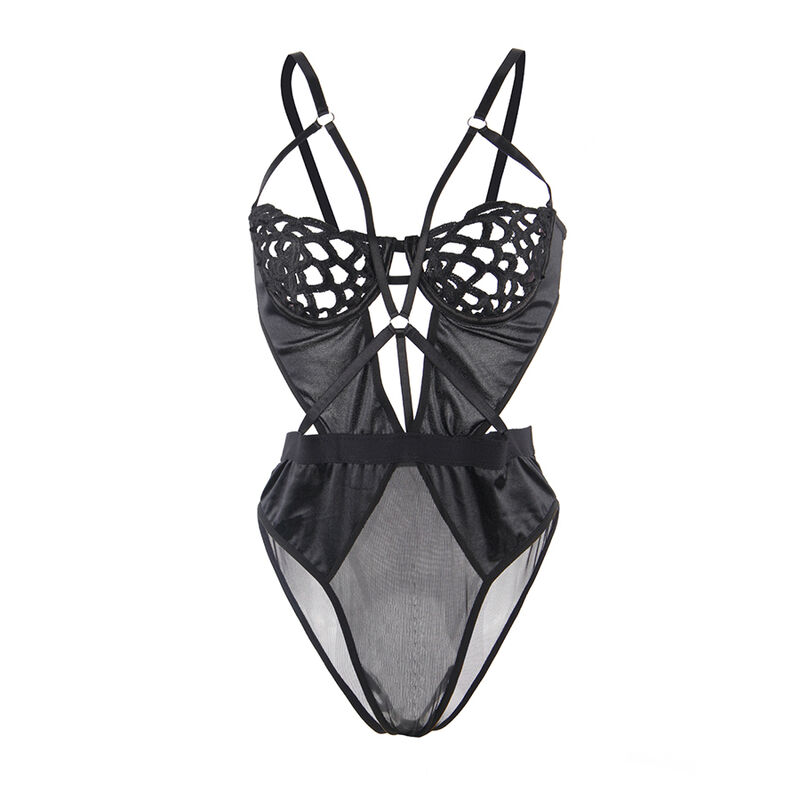 SUBBLIME - 954055 SEXY LACE BODYSUIT BLACK S/M - Image 5