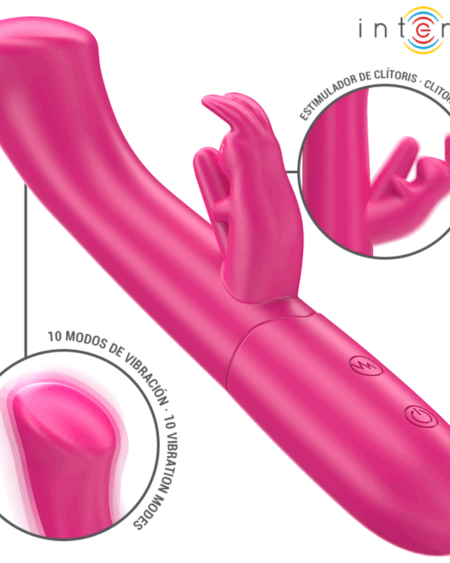 INTENSE - JULIETA RABBIT VIBRATOR 18.6 CM 10 VIBRATIONS PINK
