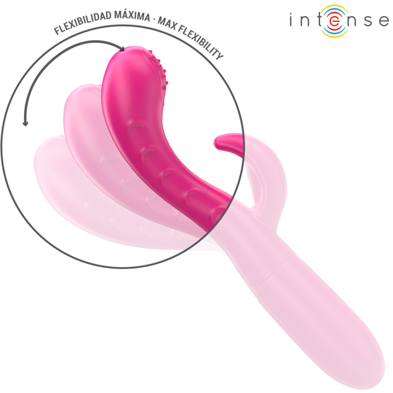 INTENSE - AMARA VIBRATOR WITH STIMULATING TONGUE 10 VIBRATIONS PINK - Image 4
