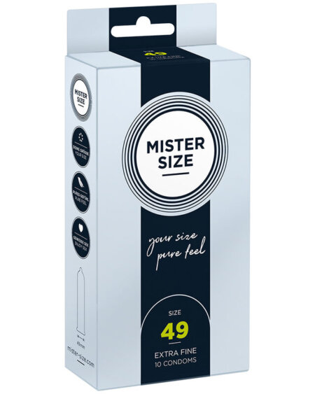 MISTER SIZE - CONDOM SIZE S 49 MM (10 UNITS)