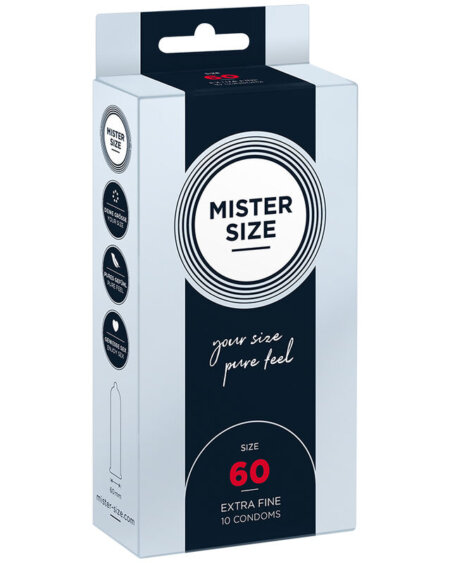 MISTER SIZE - CONDOM SIZE XL 60 MM (10 UNITS)
