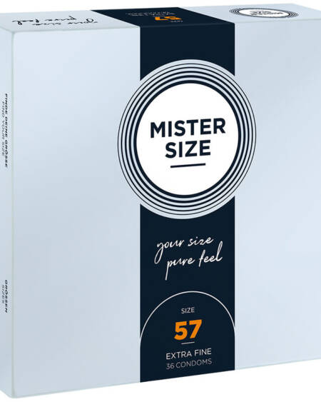 MISTER SIZE - CONDOM SIZE L 57 MM (36 UNITS)
