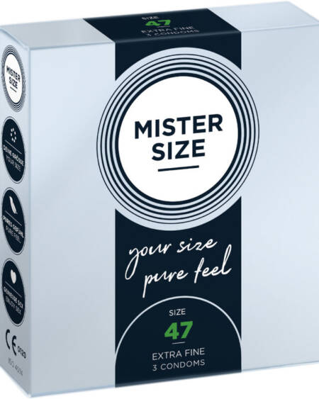 MISTER SIZE - CONDOMS SIZE XS 47 MM (3 UNITS)