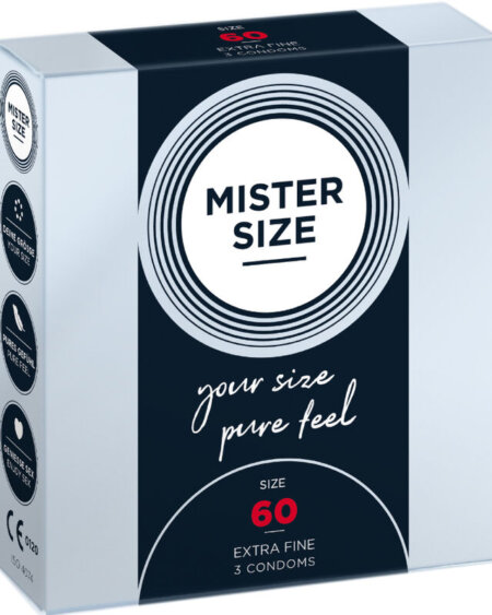 MISTER SIZE - CONDOM SIZE XL 60 MM (3 UNITS)
