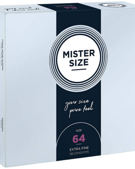 MISTER SIZE - CONDOMS SIZE XXL 64 MM (36 UNITS)