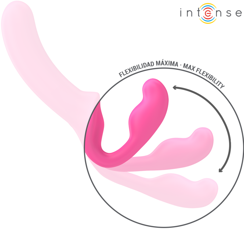 INTENSE - AMY DOUBLE VIBRATOR 20 CM PINK REMOTE CONTROL - Image 5