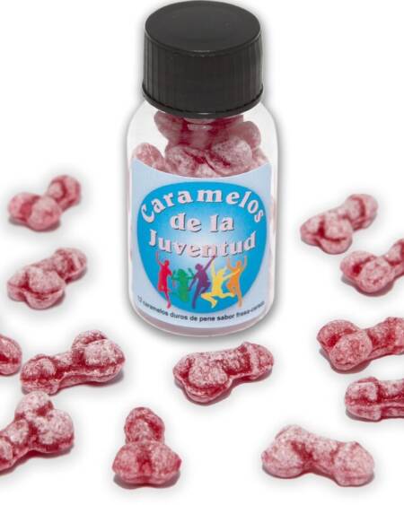 DIABLO PICANTE - 12 YOUTH CANDIES PENIS SHAPE STRAWBERRY/CHERRY