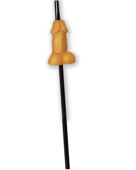 DIABLO PICANTE - GOLDEN PENIS SHAPED STRAW