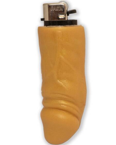 DIABLO PICANTE - GOLDEN PENIS-SHAPED RECHARGEABLE LIGHTER